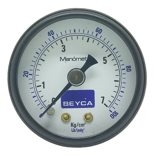 Manometro Beyca 7 Kg 40mm Rosca 1/8 Aire Gas Agua Aceite