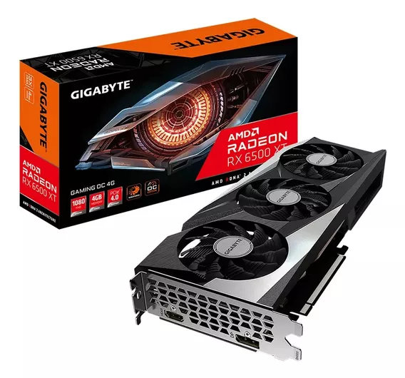 Placa De Video Gigabyte Amd Radeon Rx 6500 Xt Gaming Oc 4g