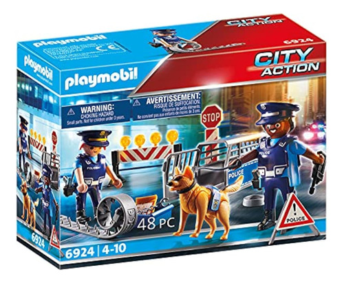 Playmobil Bloqueo De Carreteras De La Policía