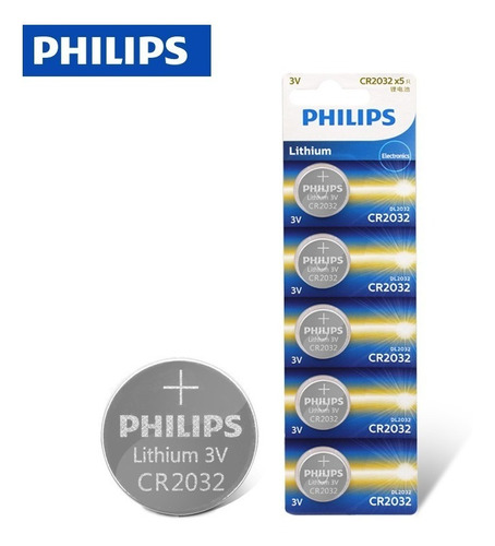 Pack Pilas Cr2016 Philips 5 Unidades
