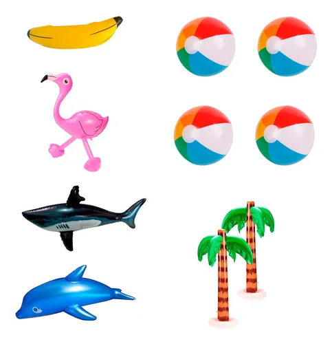 Max Fun - Juego De Juguetes Inflables De Estrella De Rock, 30 Piezas De Decoración De Fiesta De Los Años 80, 90, Accesorios Inflables Para Fiestas, Instrumentos Musicales, Bandas De Roca Inflables
