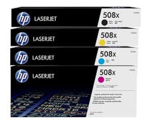 Toner Hp 508x Juego X4 N-m-c-y  Originales + Resma