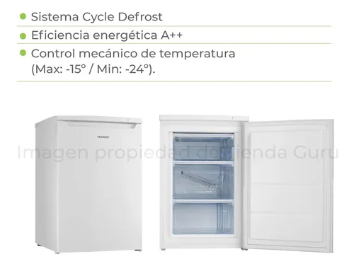 Freezer Vertical Peabody Blanco 82l A++ Puerta Rev Pe-fv90b