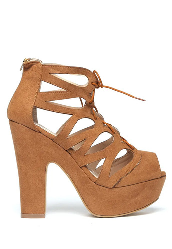 Zapatillas Tacones Cafe Sexys Sandalias Altas West Avenue | Envío gratis