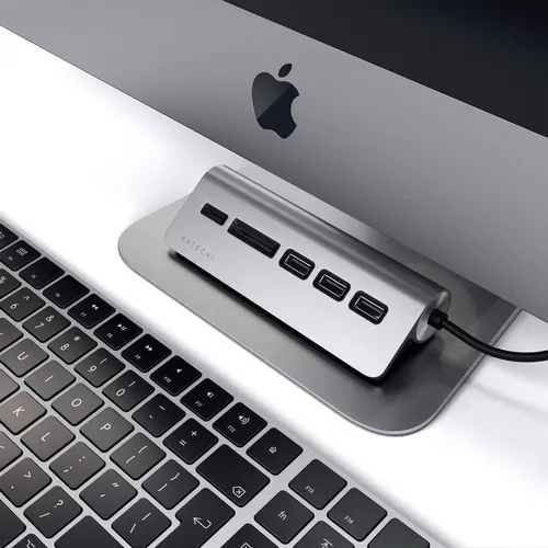 Hub Adaptador Tipo C 5 Puertos Usb3.0 Lector Sd Msd Satechi