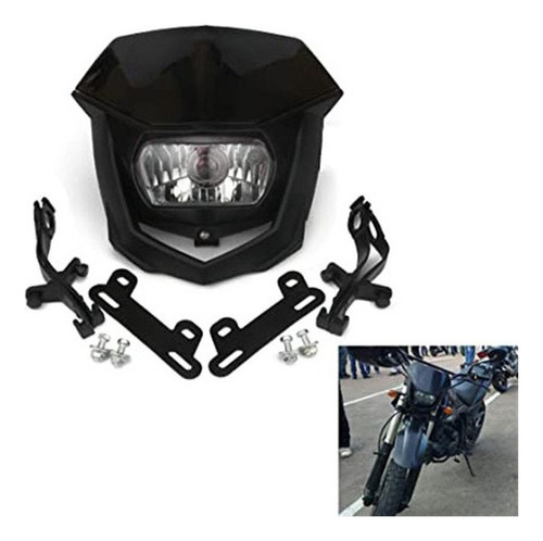 Fwefww Carcasa Negra 12v 35w Faro Yamaha Yz Xt Wr Ttr 125