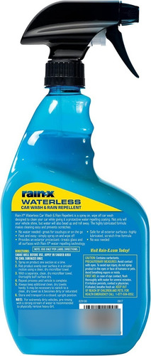 Imagen 2 de 5 de Lavado En Seco Waterless Rain-x Sin Rayar 1 Litro Detail