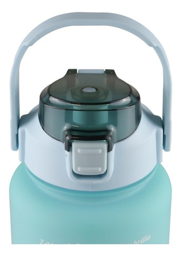 Imagen 5 de 10 de Botella De Agua Motivadora 2 Litros Con Marcador De Tiempo