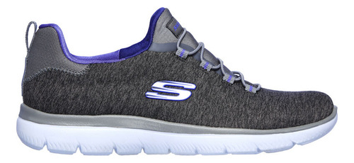 Tenis Skecher Mujer Summitsquick Getaway Sneakers Gris