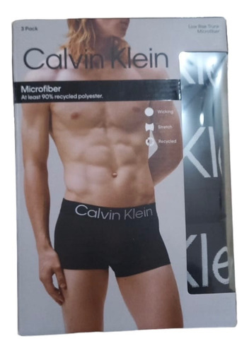 Set De 3 Boxers Calvin Klein Originales Talla L/g Negros