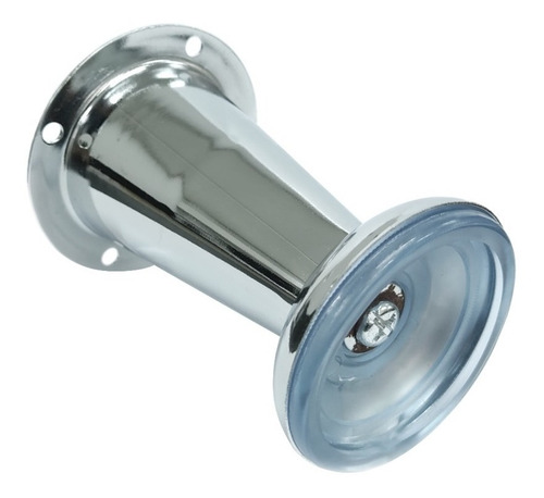 Imagen 3 de 3 de Pata Para Mueble De Acero Cromado Conica 10 Cm