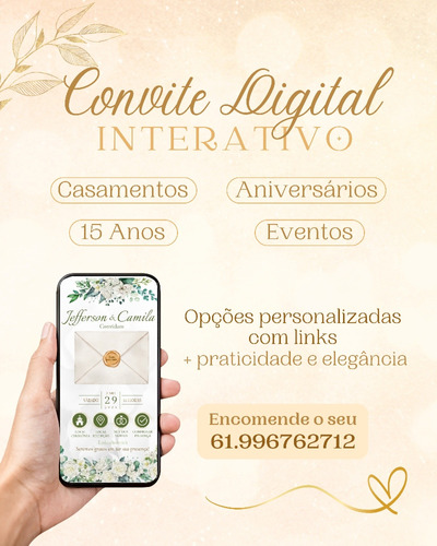 Convite Digital Interativo Personalizado Com Links
