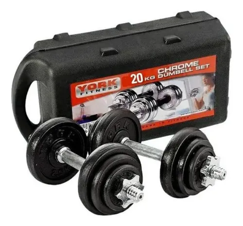 Pesas De Mano 20 Kg Con 12 Discos Ajustables
