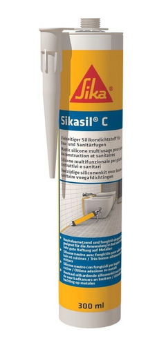 Sikasil C Sellador De Silicona  Neutro X 300ml Sika Transpar