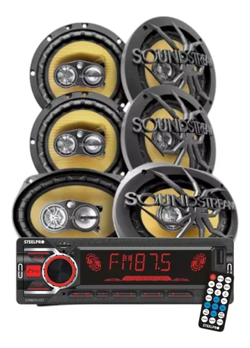 comprar Kit Autoestereo Bluetooth +2 Boc 6.9 + 4boc 6.5 Soundstream