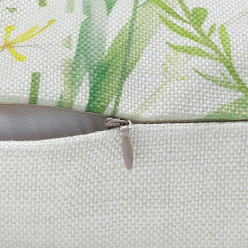 Funda De Almohada Hello Spring Set De 4, 45x45 Cm, Blanco-