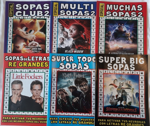 Sopas De Letras Súper Grandes (pack X 3)