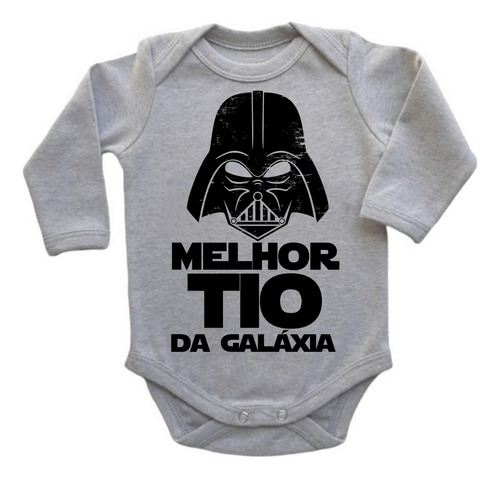 Body Bebê Baby Roupa Nenê Darth Vader Melhor Tio Titio Dindo