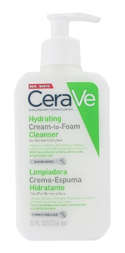 Cerave Crema Limpiadora Espuma Hidratante  236 Ml