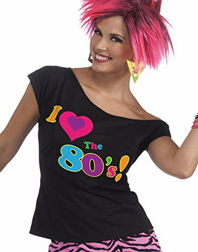 Camisa De Disfraz De Los 80's Para Mujer De Forum Novelties