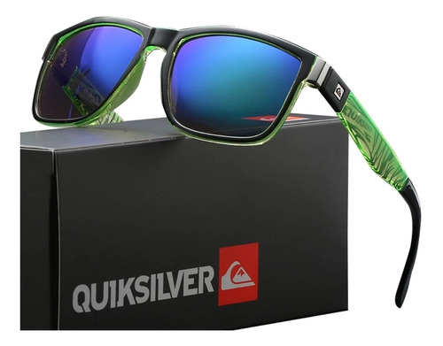 Óculos Quiksilver Polarizado Uv400 Verde Kit Completo 