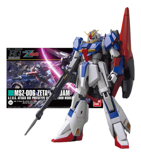 Kit De Figuras De Anime Gundam Hg 1/144 Msz-006 Zeta Gundam