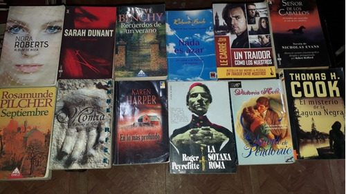 Novelas.  Booket 12 Libros. Autores Varios