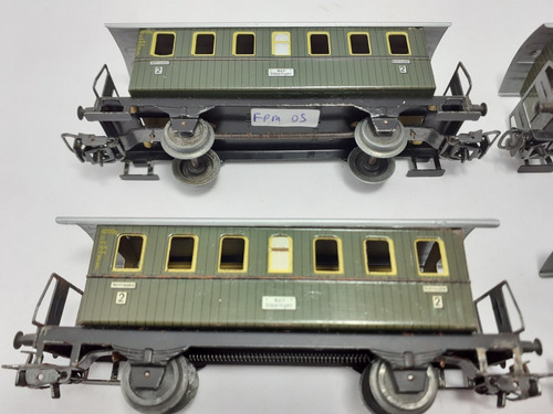 Imagen 5 de 10 de Nico 6 Antiguos Coches Pasajeros Marklin Metal H0 (fpm 05)