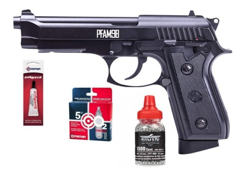 Crosman Pistola Pfam9b 5 Co2 + Aceite + 1500 Bbs Fullmetal