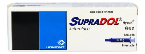 comprar Supradol Hypak Solución Inyectable 30 Mg Caja Con 3 Jeringas