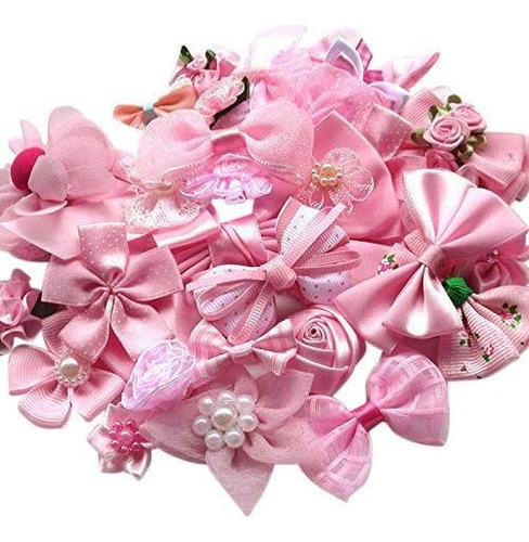 Mix Ribbon Flowers Bows Craft Wedding Ornament Applique...