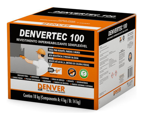 Denvertec 100 - Argamassa Impermeabilizante Eficiente