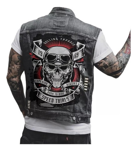 Rock Street Chaleco De Moto Para Hombre