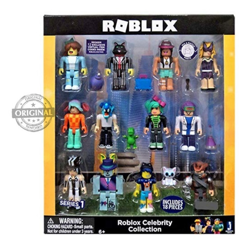 Roblox Brinquedo Boneco Cod Virtual Original 18 Pecas Mercado Livre - os brinquedos do roblox