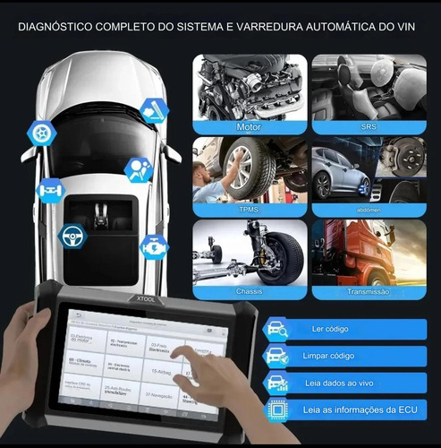 Xtool X100 Pads Can Fd Scanner Automotivo Programação Chave