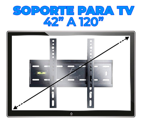 Soporte De Tv Ajuste De Ángulo 42-120 Diseño Resistente
