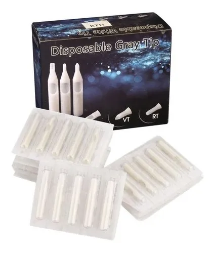 comprar 50 Puntas Cortas Tips Cortas Desechables Para Tatuar 