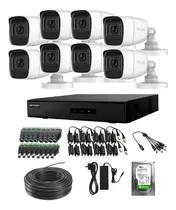 Comprar Kit 8 Cámaras Y Dvr Hikvision 2mp Bullet + Disco Con Micró