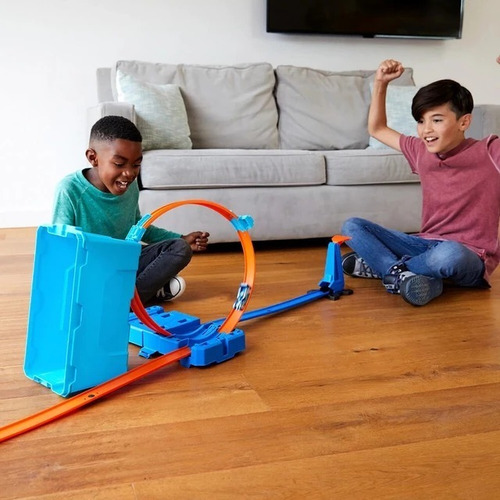 Imagen 10 de 10 de Pista Hot Wheels Set Multiacrobacias Track Builder