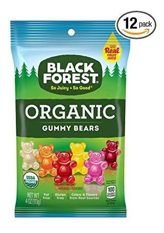 Bosque Negro Orgánica Gummy Bears Caramelo De 4 Onzas Bolsa,
