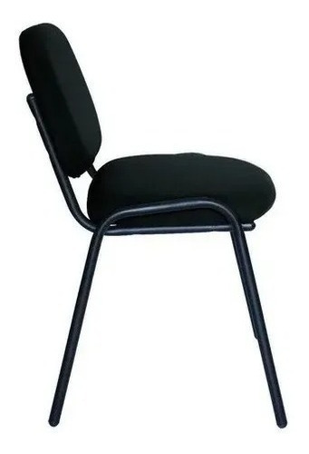Silla Acolchonada Y Cómoda Negra Offiho Oficinas Resistente1