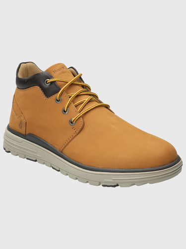 Botin Cuero Hombre William Café Hush Puppies