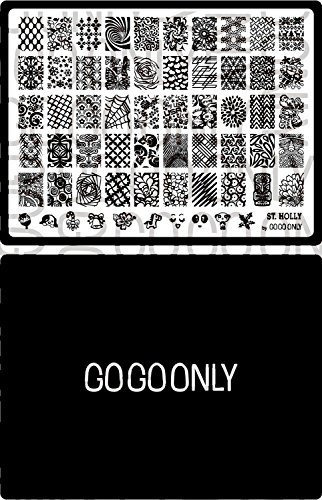 Gogoonly Nail Art Stamp Plate Coleccion St Holly Enorme Tam