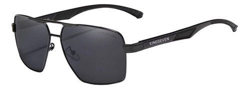 Gafas De Sol Polarizadas + Uv400 Marca Kingseven Color Negro