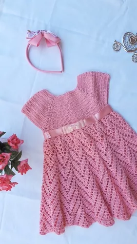 Vestido Crochê Bebê | MercadoLivre