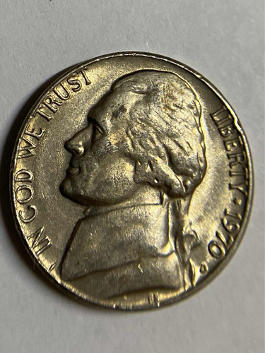 Moneda De 5 Centavos De Usa De 1970 Envió Gratis