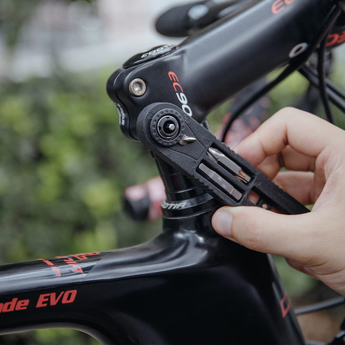 Kit De Reparación De Neumáticos De Bicicleta Y Mini Llave De