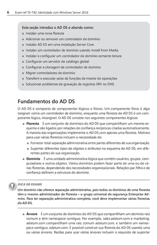 Exam Ref 70-742: Identidade com Windows Server 2016, de Warren, Andrew. Microsoft Editorial Bookman Companhia Editora Ltda., capa mole em português, 2018