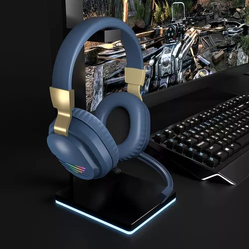 Cascos Gaming ELCTHUNDER para Xbox One, PS5, PS4, PC. Con micrófono y luces  RGB