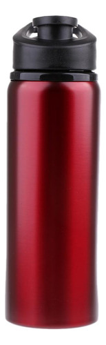 1 Unid De Botella De Agua De Material Acero Inoxidable Rojo